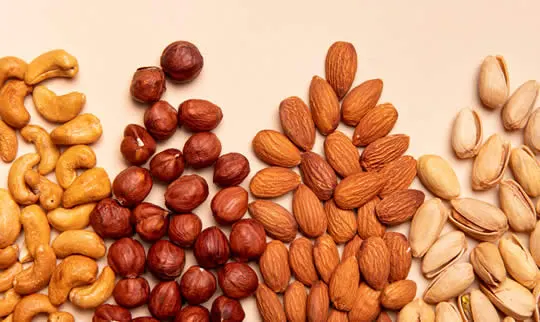 Mixed nuts, a hard food that can break a bracket or bend a wire